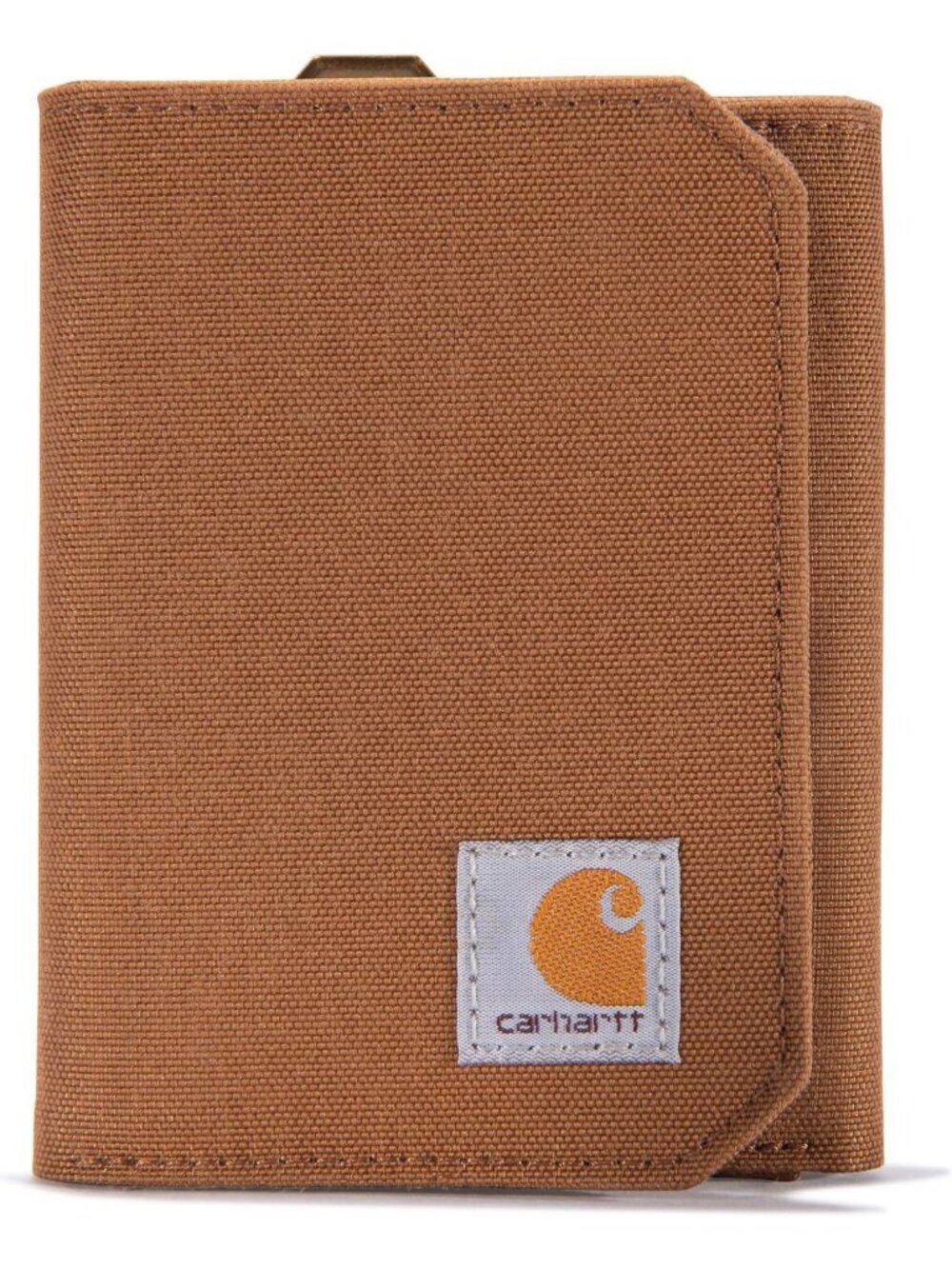 Durable Nylon Duck Trifold Wallet in Classic Brown | Stylish & Functional
